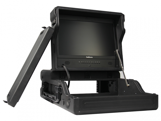 21.5" 4U Portable Rack Monitor Case_SRM-2240 Matte Black